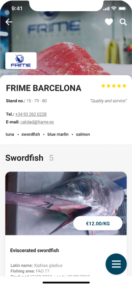 Select fish and seafood